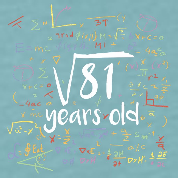 Funny 9 Year Old Birthday Square Root Of 81 Math Sueded Cloud Jersey T-Shirt