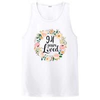 Floral 94 Years Loved 94th Birthday Gift For Grandma PosiCharge Competitor Tank