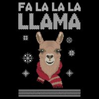 Fa La La La Llama Ugly Christmas Sweater Bucket Hat