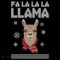 Fa La La La Llama Ugly Christmas Sweater 16 in Basic Backpack