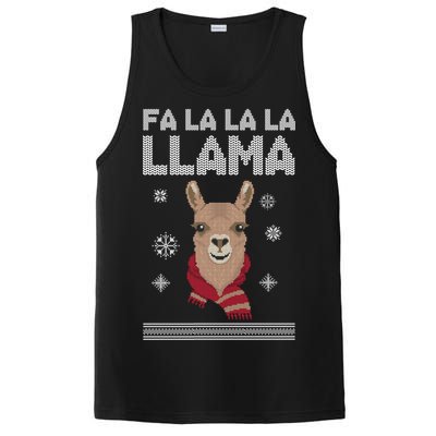 Fa La La La Llama Ugly Christmas Sweater PosiCharge Competitor Tank