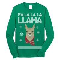 Fa La La La Llama Ugly Christmas Sweater Long Sleeve Shirt