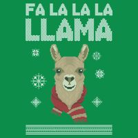 Fa La La La Llama Ugly Christmas Sweater Long Sleeve Shirt