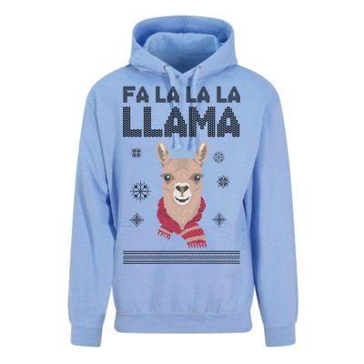 Fa La La La Llama Ugly Christmas Sweater Unisex Surf Hoodie