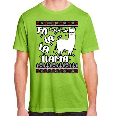 Fa La La Llama Ugly Christmas Adult ChromaSoft Performance T-Shirt