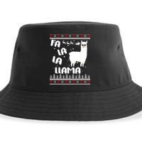 Fa La La Llama Ugly Christmas Sustainable Bucket Hat