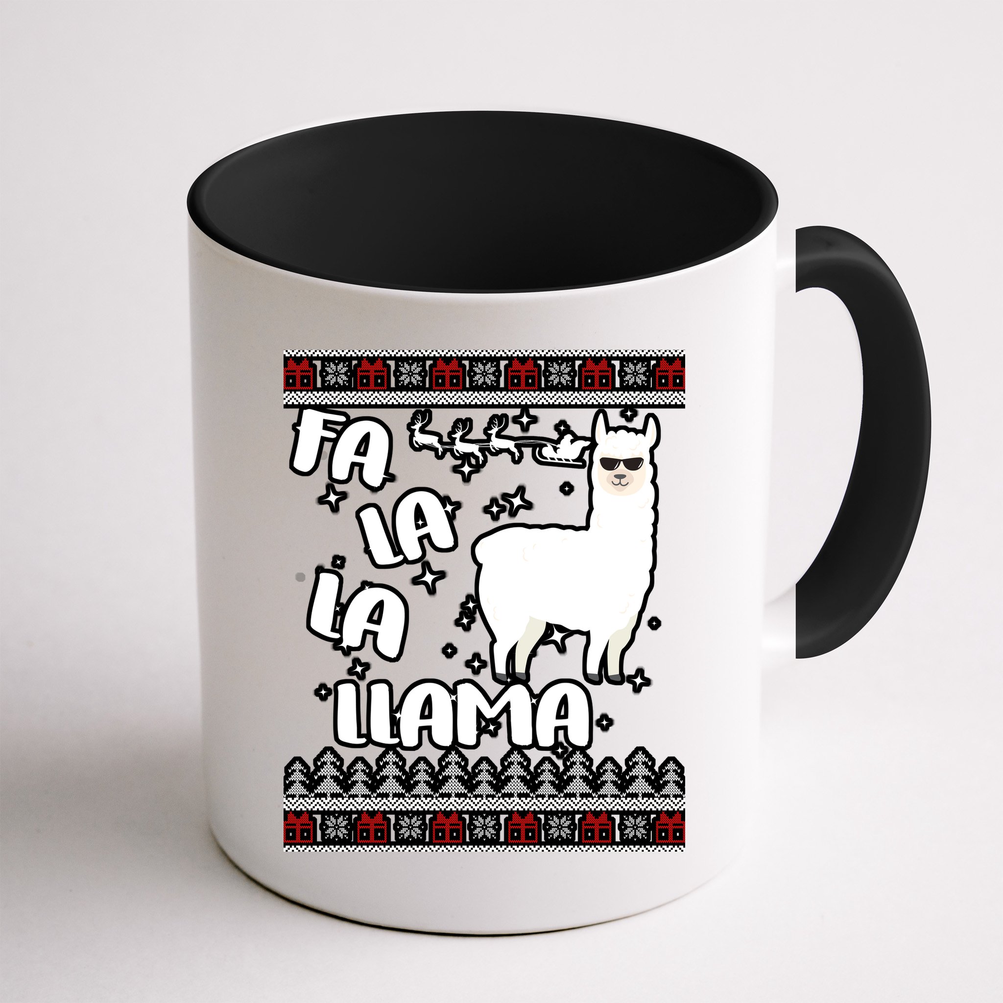 Fa La La Llama Ugly Christmas Mug