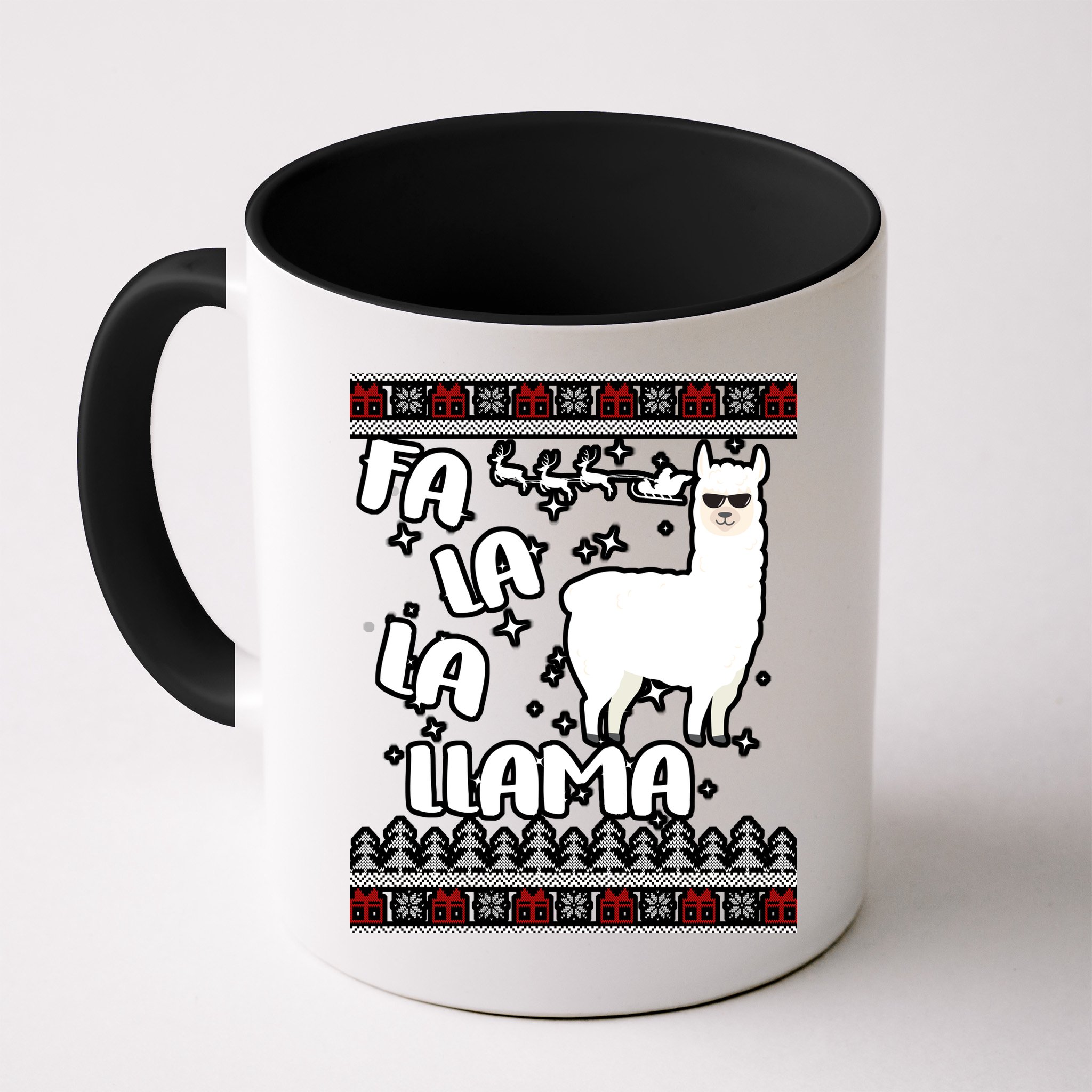 Fa La La Llama Ugly Christmas Mug