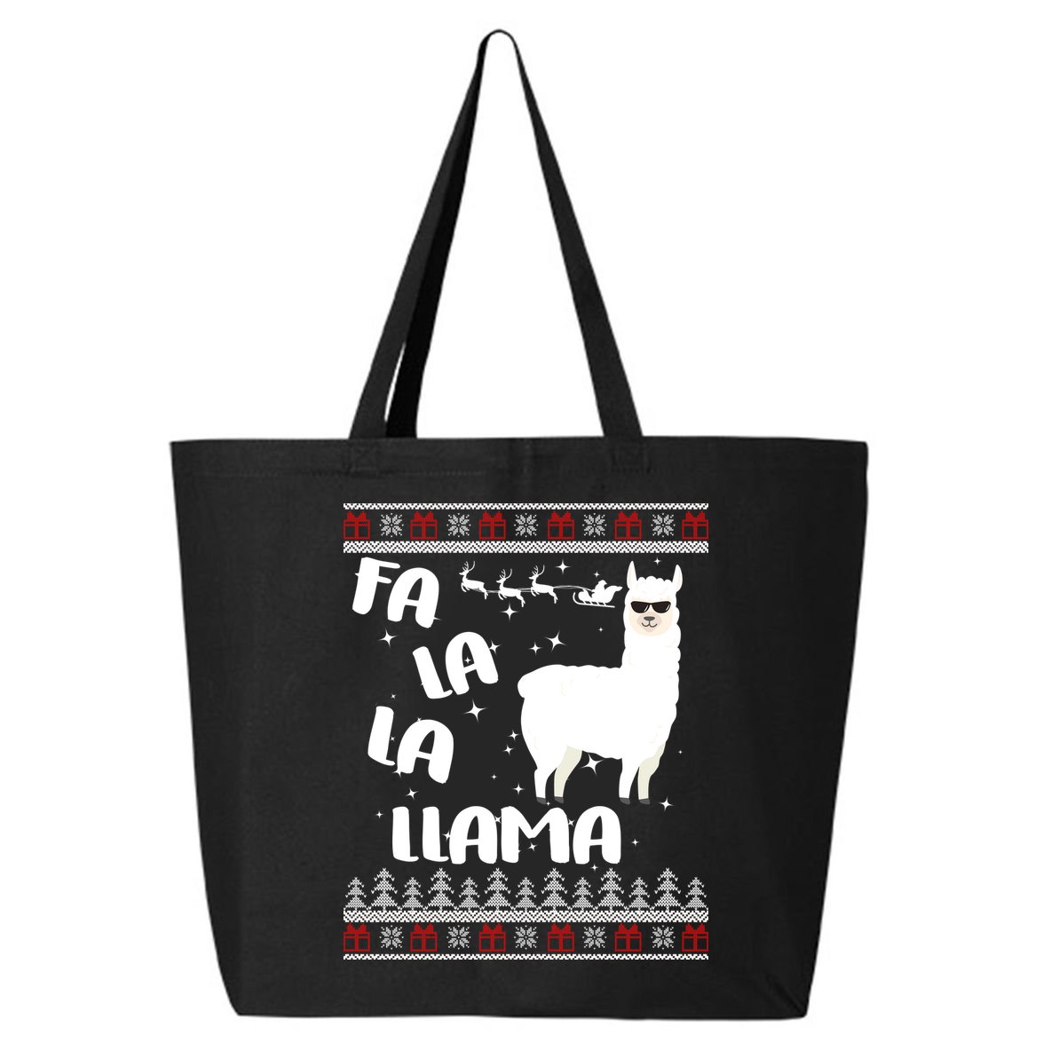 Fa La La Llama Ugly Christmas 25L Jumbo Tote