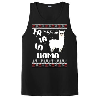 Fa La La Llama Ugly Christmas PosiCharge Competitor Tank