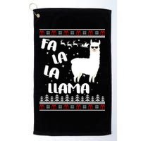 Fa La La Llama Ugly Christmas Golf Towel