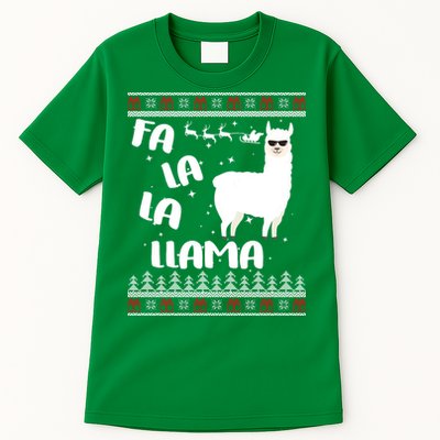 Fa La La Llama Ugly Christmas Tall T-Shirt