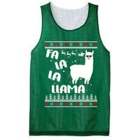 Fa La La Llama Ugly Christmas Mesh Reversible Basketball Jersey Tank