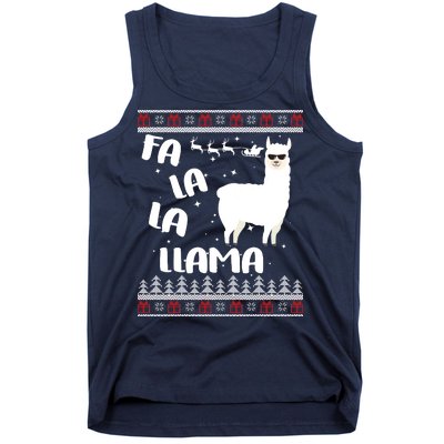 Fa La La Llama Ugly Christmas Tank Top