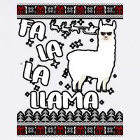 Fa La La Llama Ugly Christmas Garment-Dyed Sweatshirt