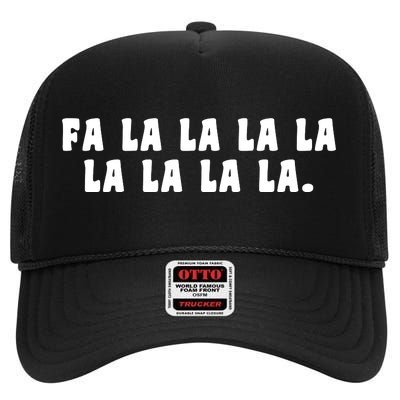 FA LALALALALALALA High Crown Mesh Back Trucker Hat