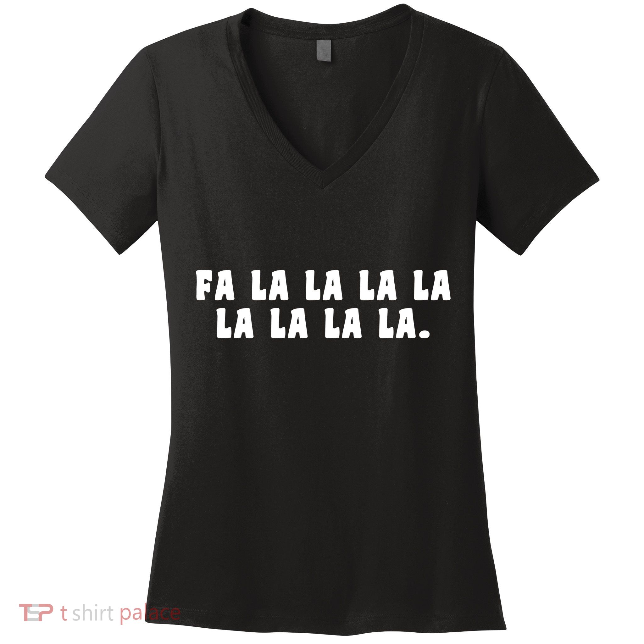 FA LALALALALALALA Women's V-Neck T-Shirt