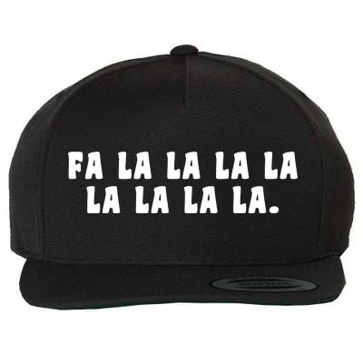 FA LALALALALALALA Wool Snapback Cap