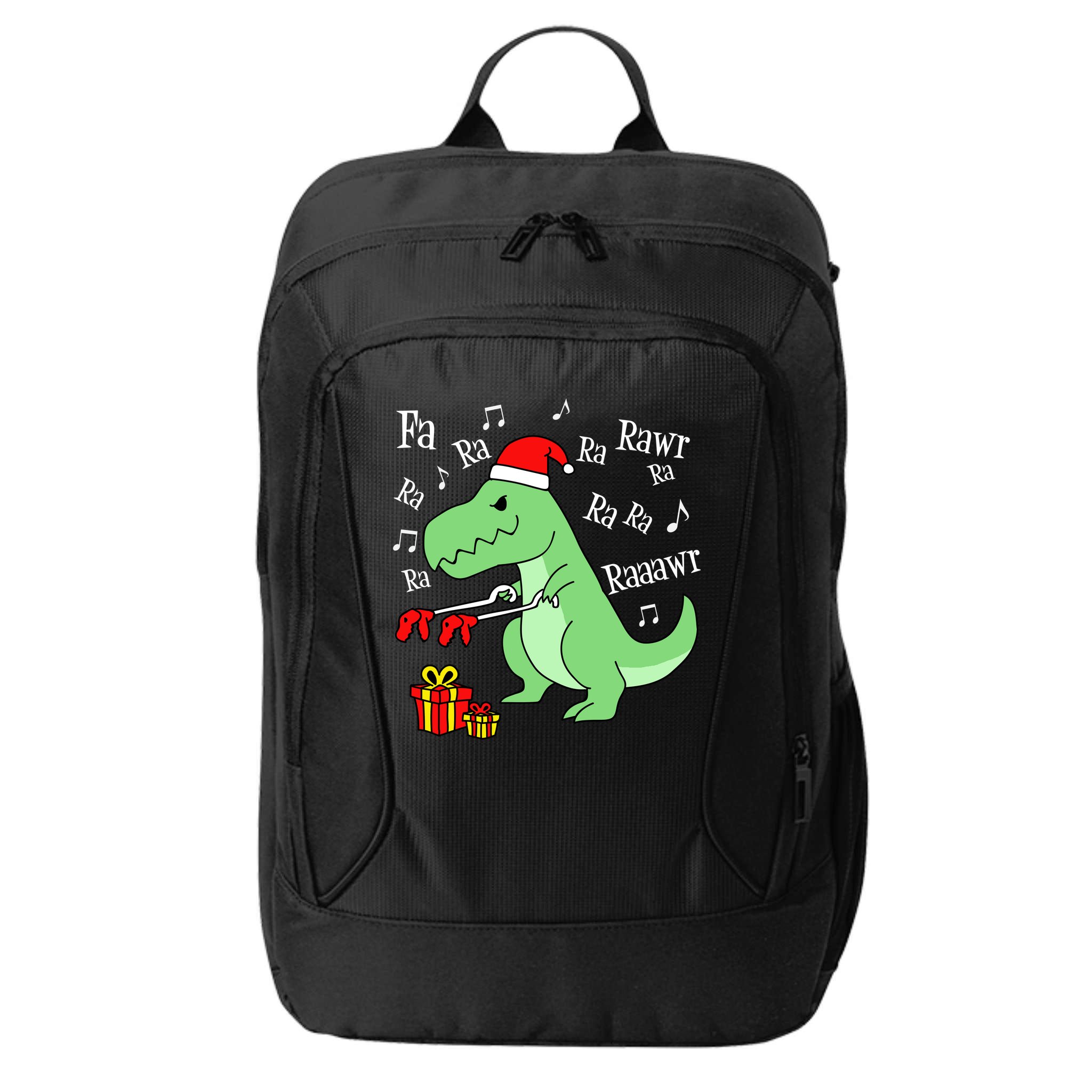 Fa Ra Ra Rawr Christmas T-Rex Presents City Backpack