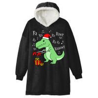 Fa Ra Ra Rawr Christmas T-Rex Presents Hooded Wearable Blanket