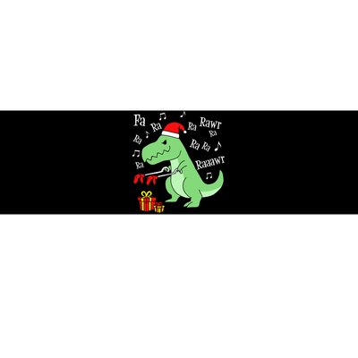 Fa Ra Ra Rawr Christmas T-Rex Presents Bumper Sticker