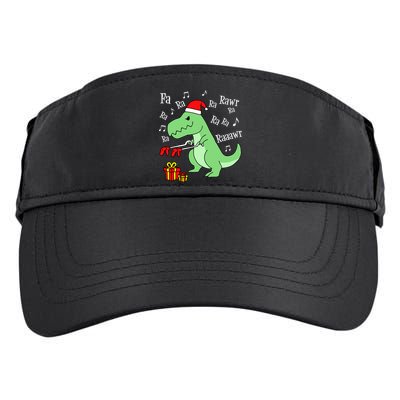 Fa Ra Ra Rawr Christmas T-Rex Presents Adult Drive Performance Visor