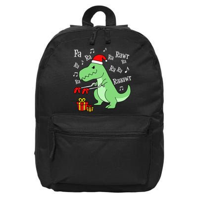 Fa Ra Ra Rawr Christmas T-Rex Presents 16 in Basic Backpack