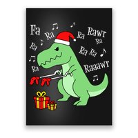 Fa Ra Ra Rawr Christmas T-Rex Presents Poster