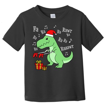 Fa Ra Ra Rawr Christmas T-Rex Presents Toddler T-Shirt