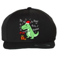 Fa Ra Ra Rawr Christmas T-Rex Presents Wool Snapback Cap