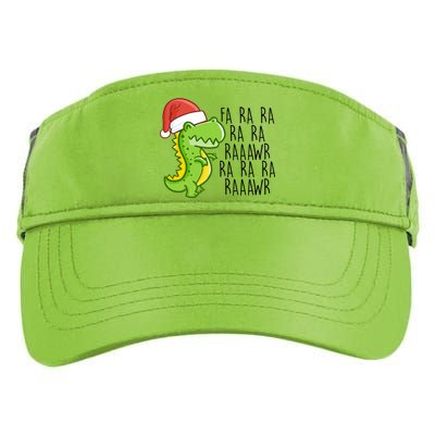 Fa Ra Ra Rawr Dinosaur Christmas Adult Drive Performance Visor