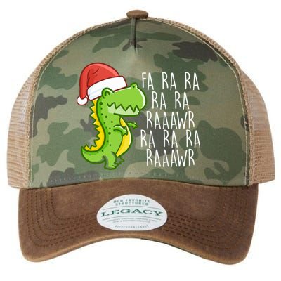 Fa Ra Ra Rawr Dinosaur Christmas Legacy Tie Dye Trucker Hat