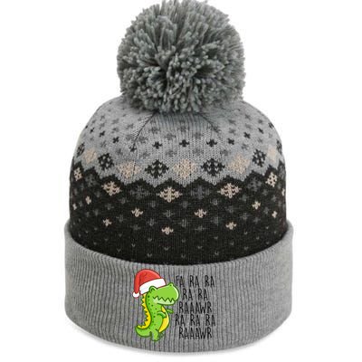 Fa Ra Ra Rawr Dinosaur Christmas The Baniff Cuffed Pom Beanie