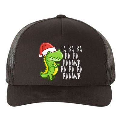 Fa Ra Ra Rawr Dinosaur Christmas Yupoong Adult 5-Panel Trucker Hat