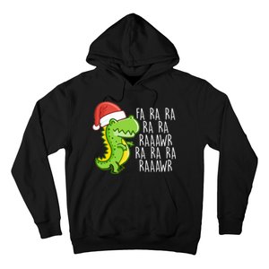 Fa Ra Ra Rawr Dinosaur Christmas Hoodie