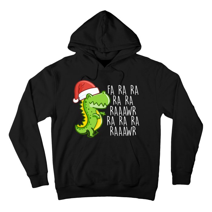 Fa Ra Ra Rawr Dinosaur Christmas Hoodie