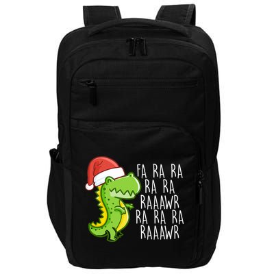 Fa Ra Ra Rawr Dinosaur Christmas Impact Tech Backpack