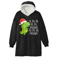 Fa Ra Ra Rawr Dinosaur Christmas Hooded Wearable Blanket