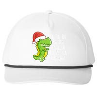 Fa Ra Ra Rawr Dinosaur Christmas Snapback Five-Panel Rope Hat