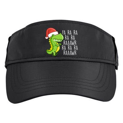 Fa Ra Ra Rawr Dinosaur Christmas Adult Drive Performance Visor