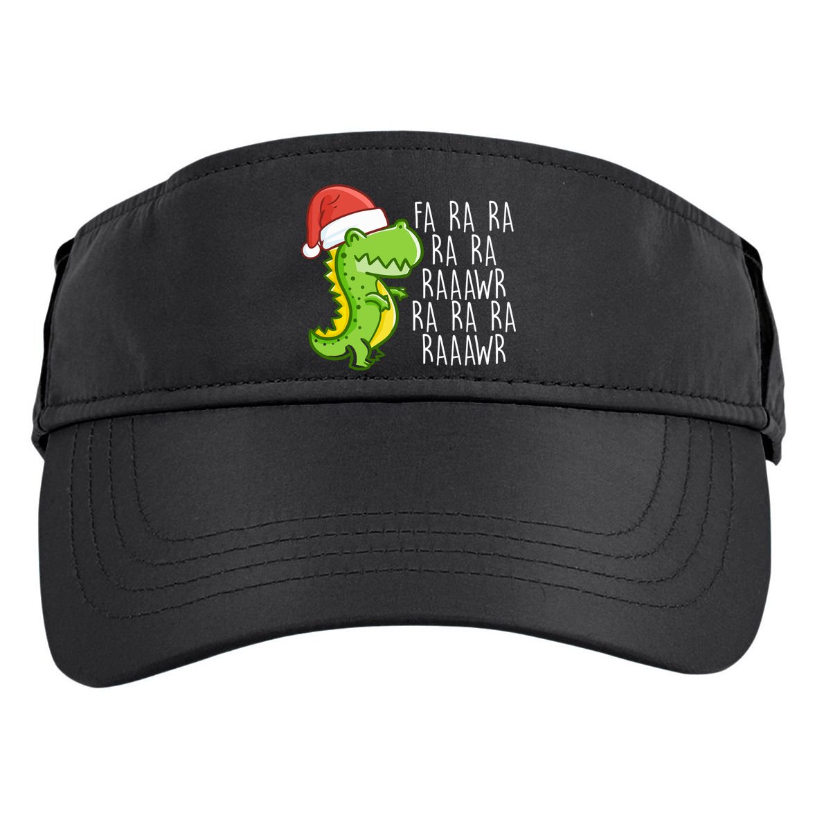 Fa Ra Ra Rawr Dinosaur Christmas Adult Drive Performance Visor