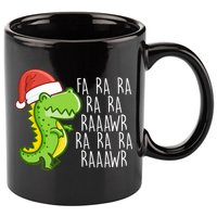 Fa Ra Ra Rawr Dinosaur Christmas 11oz C Handle Ceramic Mug