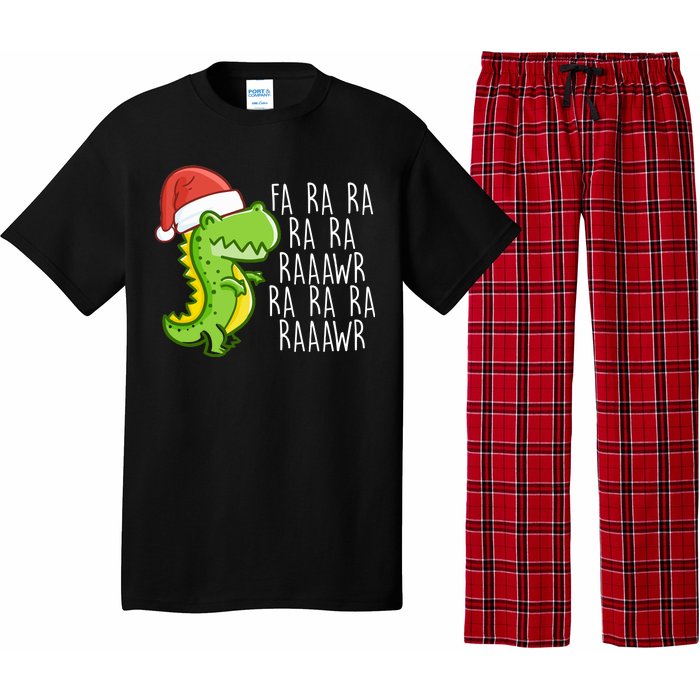 Fa Ra Ra Rawr Dinosaur Christmas Pajama Set