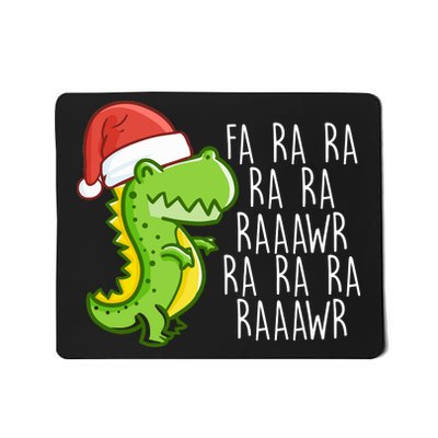 Fa Ra Ra Rawr Dinosaur Christmas Mousepad