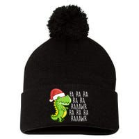 Fa Ra Ra Rawr Dinosaur Christmas Pom Pom 12in Knit Beanie