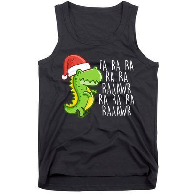 Fa Ra Ra Rawr Dinosaur Christmas Tank Top