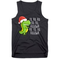 Fa Ra Ra Rawr Dinosaur Christmas Tank Top