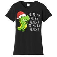 Fa Ra Ra Rawr Dinosaur Christmas Women's T-Shirt