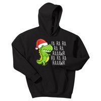 Fa Ra Ra Rawr Dinosaur Christmas Kids Hoodie