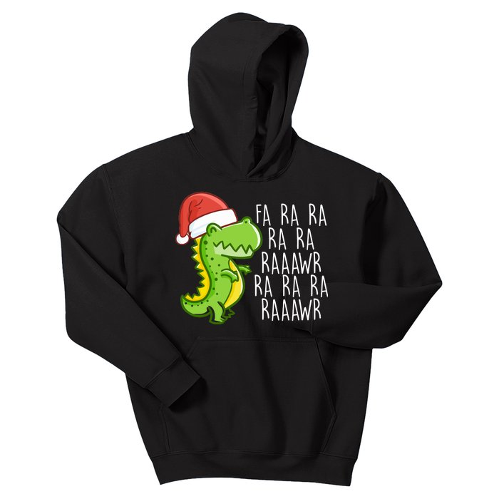 Fa Ra Ra Rawr Dinosaur Christmas Kids Hoodie